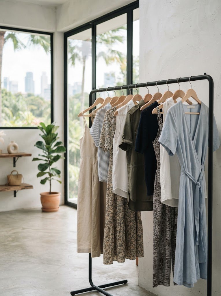 Womenswear fashion look for QQ Clothing Singapore wholesale