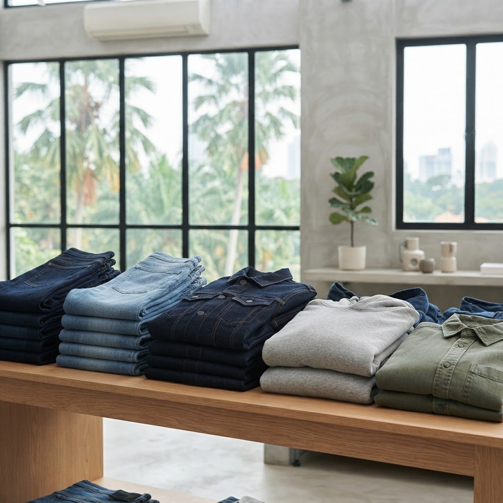 Denim and outerwear wholesale range Singapore